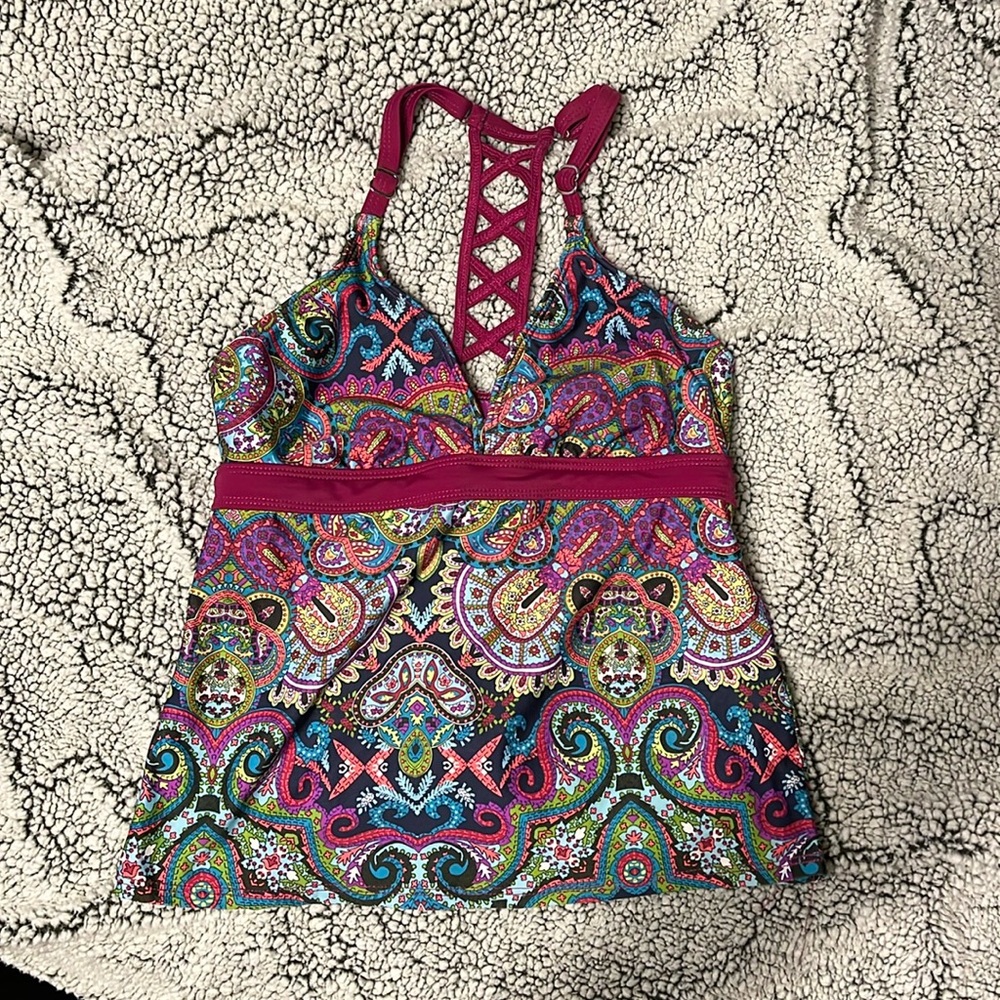 Title Nine Namaska Tankini Paisley Print